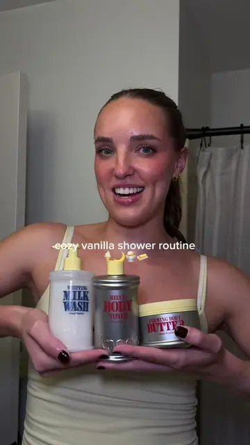 the most perfect, cozy vanilla shower routine for fall now available on Amazon! 