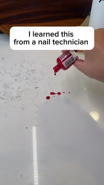✨ Nail polish spill? Grab some salt and sprinkle it right over the mess — it soa