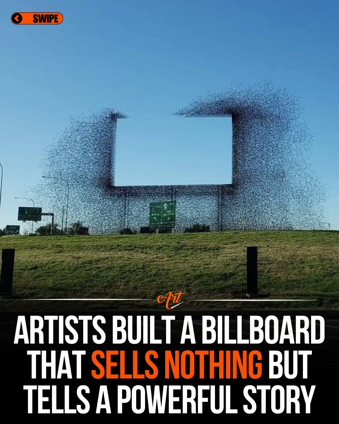 “Non-Sign II” by artists Annie Han and Daniel Mihalyo challenges the conventiona