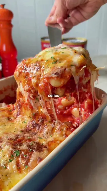 Cheesy Baked Gnochhi✨ link in bio! The secret to a gnocchi this good? I always r