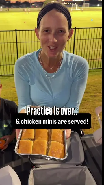 Tonight’s After Practice Dinner: Chicken Minis! 🐔⚽️ Easy to prep, kid-approved 
