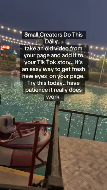 Take an old video that didn’t get much traction and ads it to your Tik Tok story