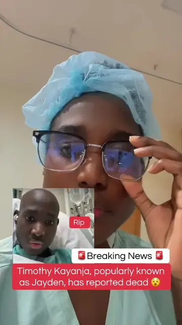 Breaking News!! Timothy Kayanja, popularly known as Jayden, has reported dead 😵