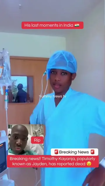 Breaking news!! Timothy Kayanja, popularly known as Jayden, has reported dead 😵