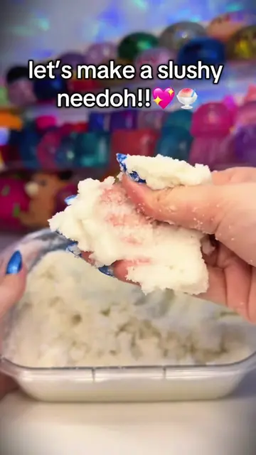 Making a slushy needoh!! #needoh #squishy #fidgettoys #asmr