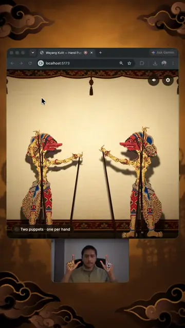 What if you could control a shadow puppet with just your hands? Wayang is a cent