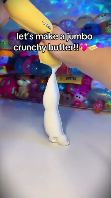 Making a jumbo crunchy butter!! #needoh #squishy #fidgettoys #asmr 