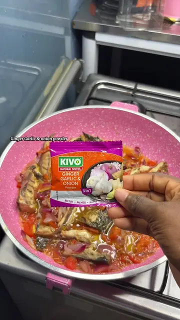 I made the perfect Garden egg stew with Kivo natural spices @kivoproducts 🇬🇭 �