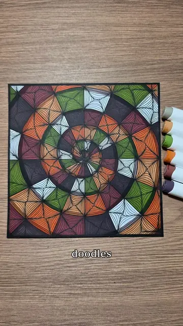 spiderweb doodle 🕸🍁 products used:  template: included in my 70 templates, pri