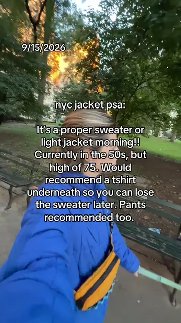 First jacket recommendation of the season!!!  #nycjacketpsa#nyc#nycweather#weath