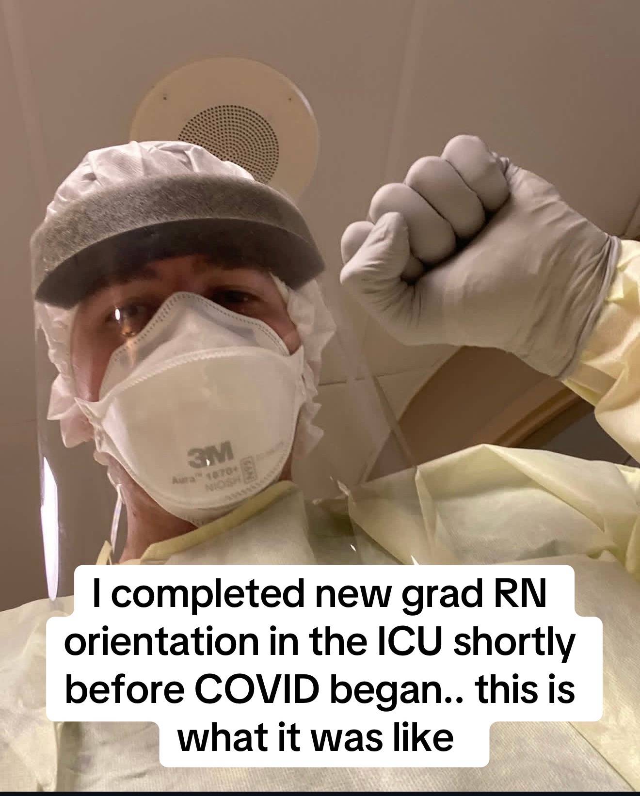 I completed my new grad RN orientation a few weeks before COVID began and contin