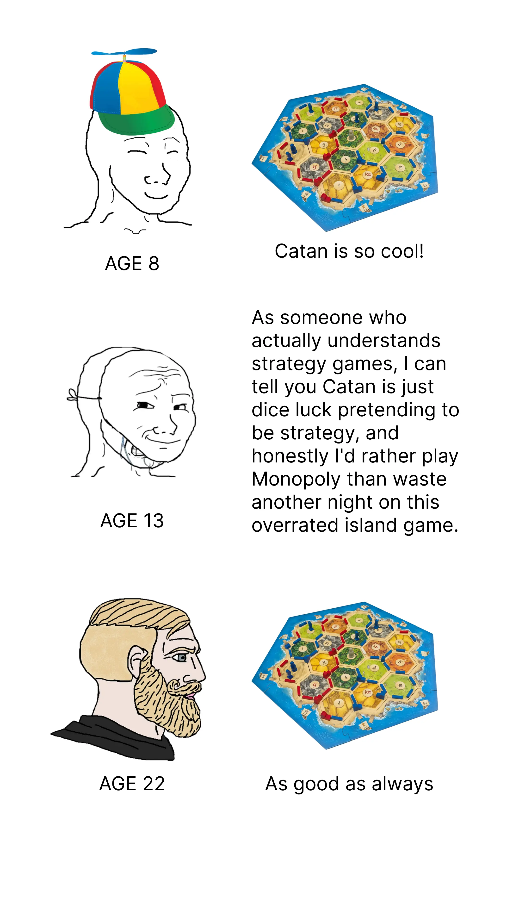 8-year-old me knew it all along... Play online on Colonist.io #colonist #catan #