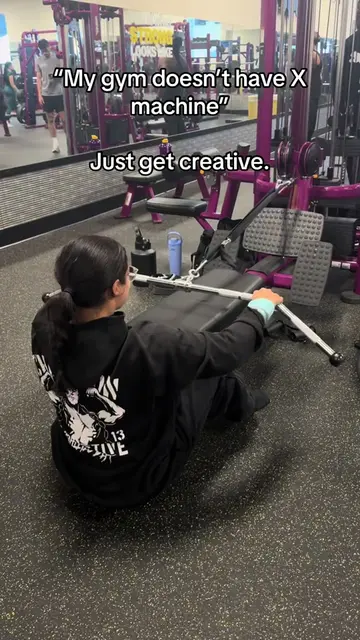 anytime a gym doesn’t have a chest supported row i like i always just do this, f