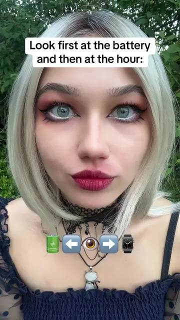 How many battery % do you have now? 🔋 #animeeyes #animemakeup #gothmakeup #goth