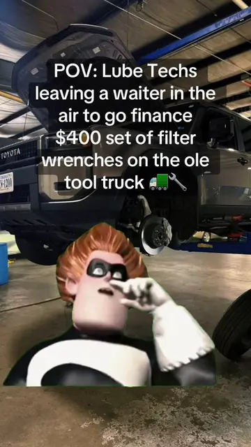 POV: Waiter in the Air… But the Tool Truck Pulled Up! 😭🔧 #fypage #mechanic #me