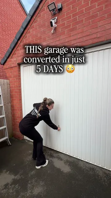 The final reveal is HERE 👀🏡 If you’ve been following this garage conversion si