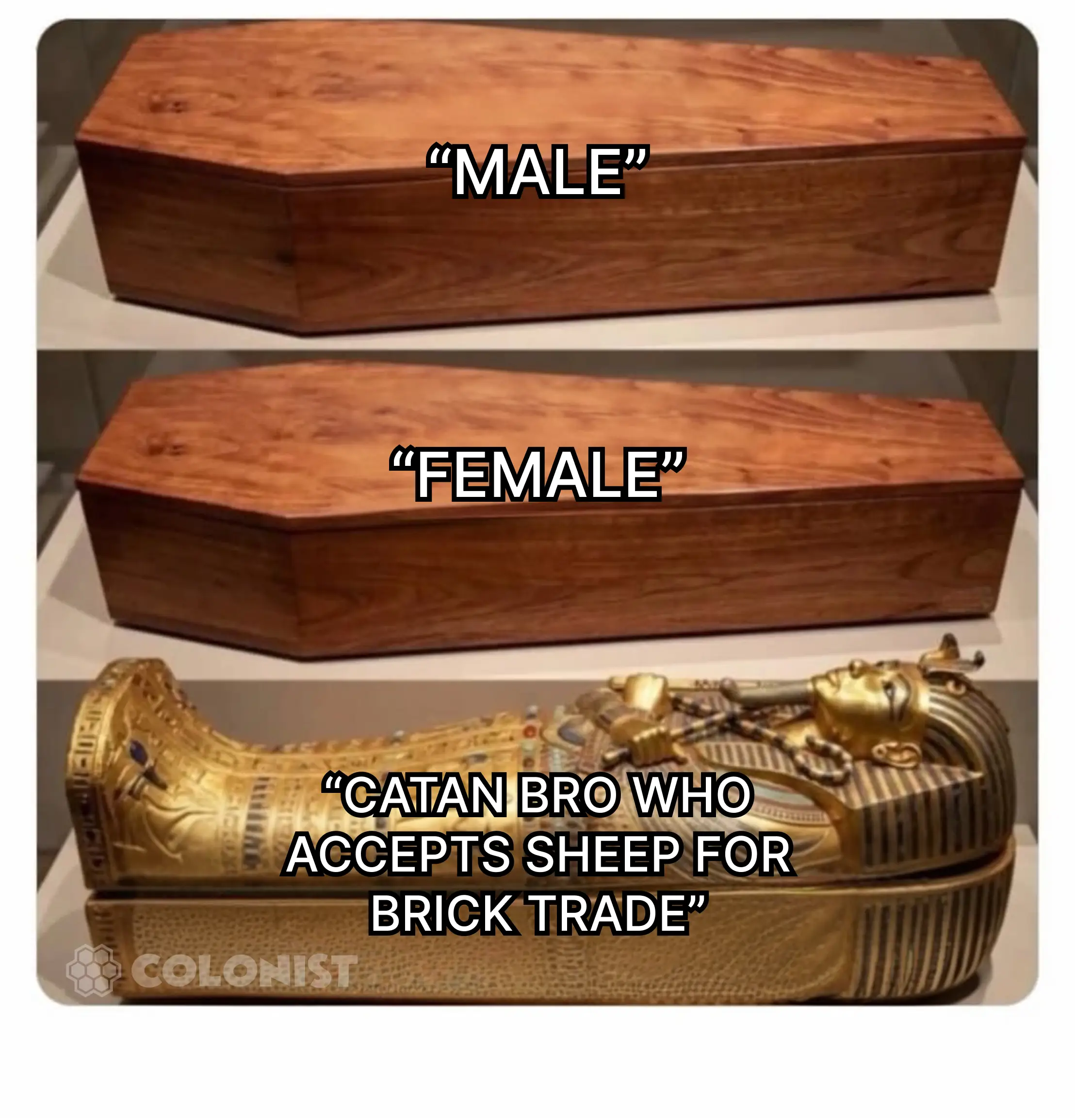 Some get buried like pharaohs, some get a cardboard box, and the dice don't even