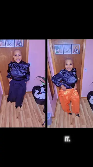 TikTok friends, I need your help! 💜🧡🖤  I can’t decide which look is giving co