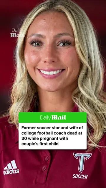 A former college soccer star - and the wife of a Tulsa football coach - has died