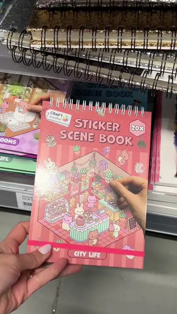 This week in action I found cozy coloring book, sticker scene book and another c