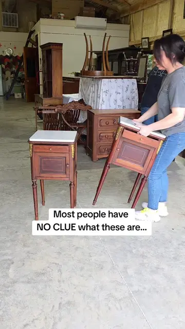 These may look like antique nightstands, but their original purpose was a little