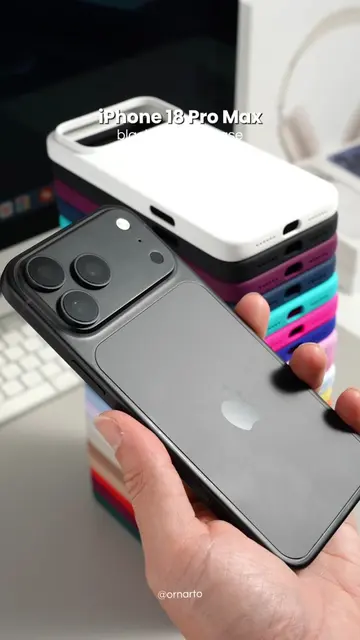 Best case color for the Black iPhone 18 Pro Max? 👀⚫️📱 #ornarto #iphone18promax