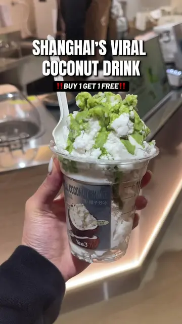 ‼️BUY 1, GET 1 FREE‼️🚨 Shanghai’s VIRAL coconut drink speciality store has open