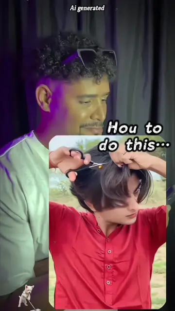 How to make the home haircut bob template💈 Bathroom scene at home, girl’s long 