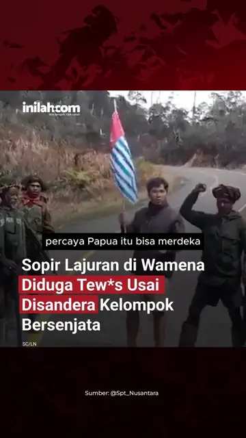 Sopir lajuran bernama Aris Sanda diduga disandera kelompok bersenjata di kawasan