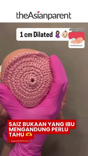 Macam ni rupanya perjalanan 'bukaan' masa nak bersalin tu! Dari 1cm sampai la 10