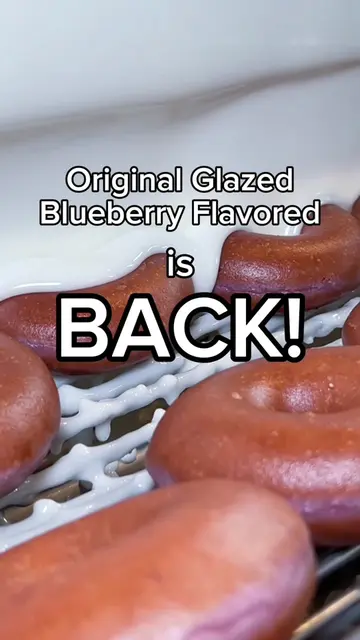 Your fav is BACK! 🫐🍩 You asked, we listened! Original Glazed Blueberry Flavore