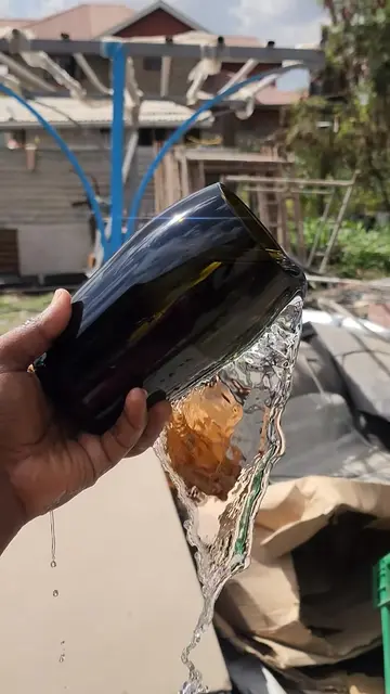 The best way to cut a champagne bottle to make a beautiful flower vase using a b