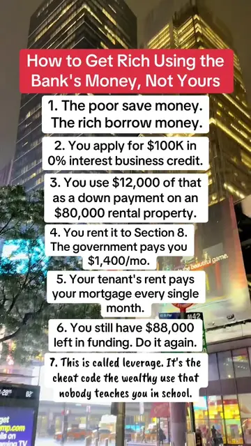Leverage can help you build wealth but it’s not a magic shortcut. The idea is si