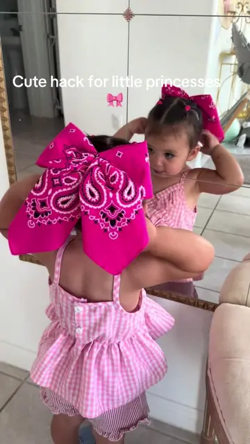 MomHack for little girls 🎀  #girl #fashionista #bow #momhack #parenttips 