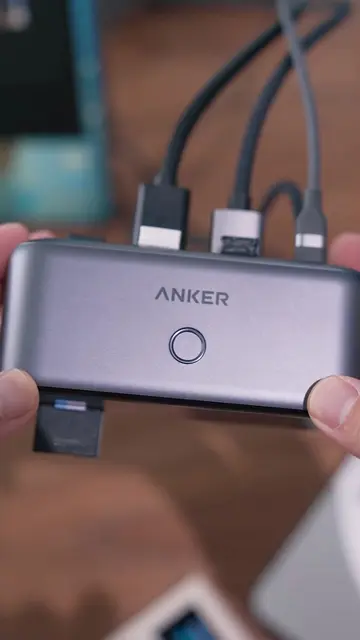 Anker 10-in-1 USB-C hub with a smart display: laptop charging, monitor connectio