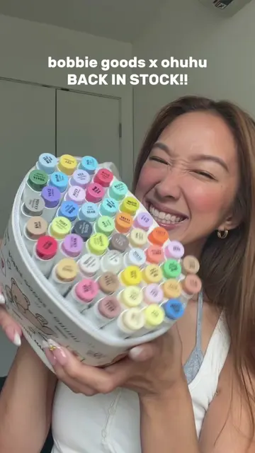 ITS FINALLY BACK IN STOCK!! @Ohuhuart x @bobbiegoods marker set is now available