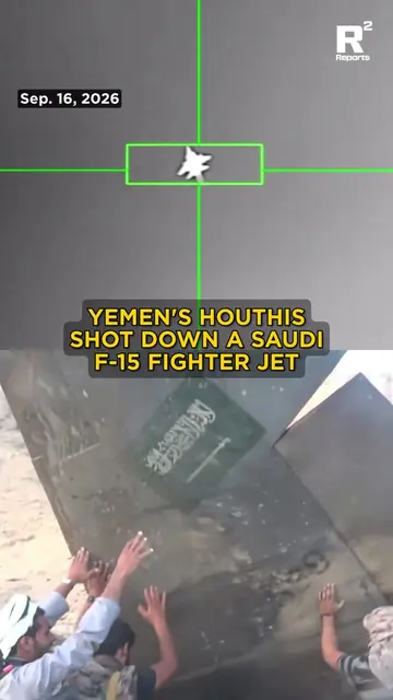 A Saudi F-15 fighter jet crashed in central Yemen on September 16, and Houthi vi