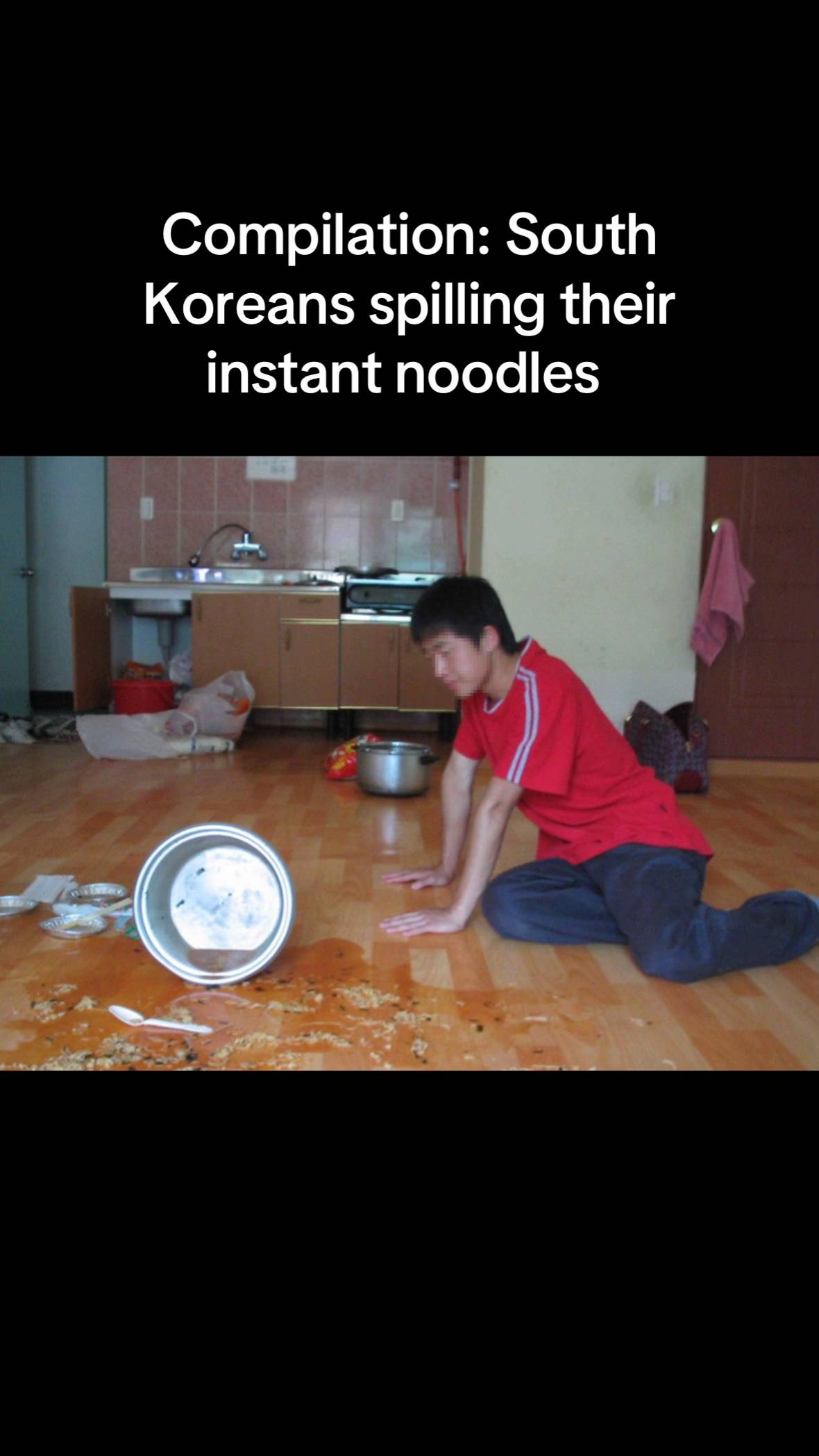 Gravity works differently in South Korea #korea #instantnoodles #southkorea #noo