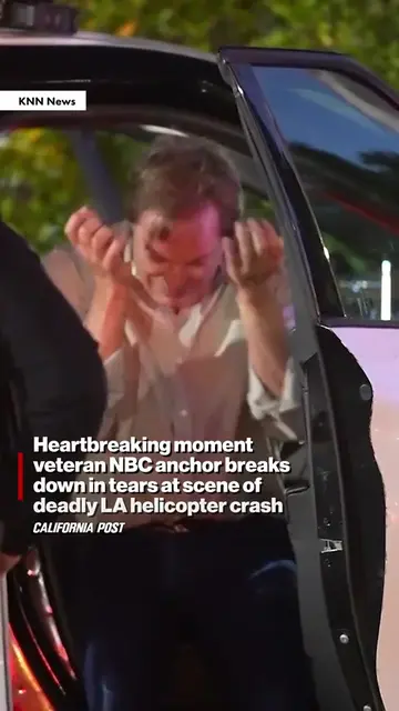 A veteran NBC anchor sat broken in a police car after learning his colleagues ha