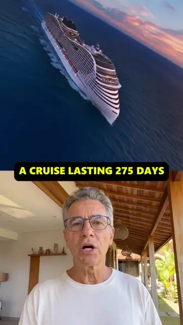 The 275-day world cruise sails through all 7 continents and 65 countries, from M