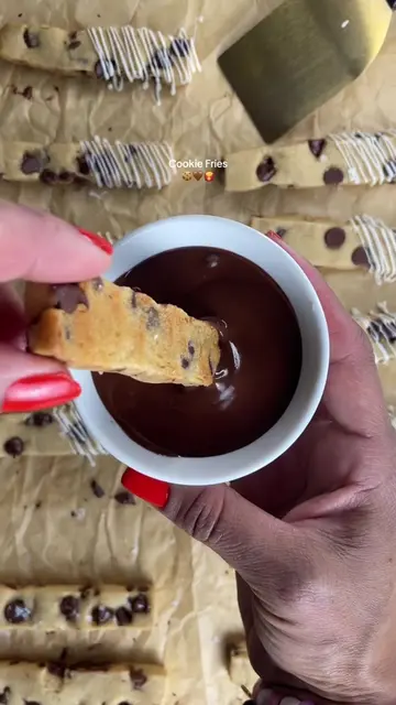 🍪🍟 Cookie Fries  🫶🏼Follow me for more amazing cookies recipe and Baking Tips