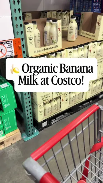 🍌🥛 Banana milk at Costco?! 👀 We spotted this organic banana milk at Costco, a