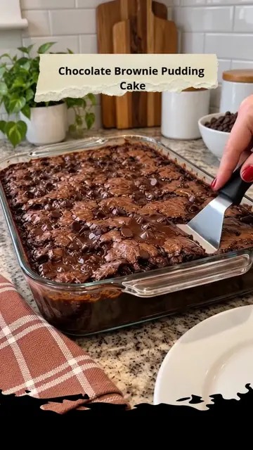 Chocolate Brownie Pudding Cake This Chocolate Brownie Pudding Cake combines a so