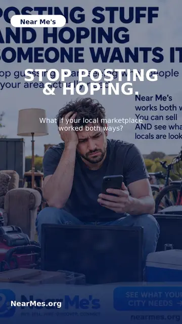 What if your local marketplace worked BOTH ways? 👀 Most platforms let you post 