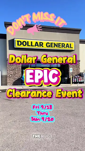 ‼️ DOLLAR GENERAL CLEARANCE EVENT ‼️ ‼️ CLEARANCE EVENT UPDATE: It’s looking mor