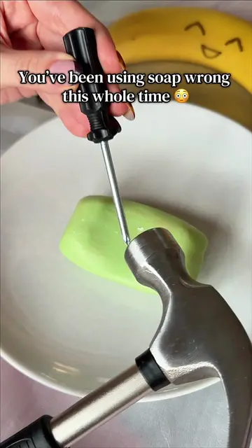 My grandma taught me this weird soap trick 👀 #lifehackvideo #diybathroom #homeh