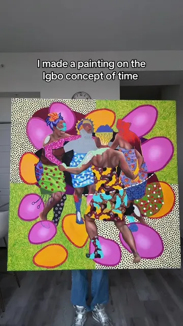 “Spiralic Temporality” oil paint on canvas❤️ This painting presents a vision of 