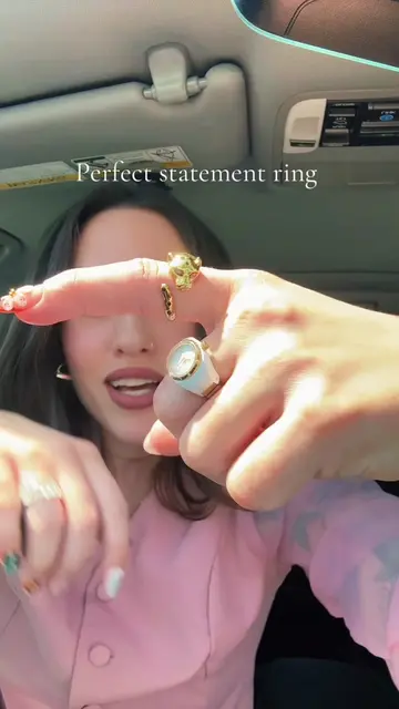 Love this ring. I’m a jewelry freak for sure #goldjewelry #statementring #stainl