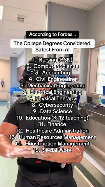 Forbes just ranked the degrees they think are safest from AI. 🎥 See reel… A nur