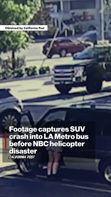 Newly obtained video captured the moment a speeding SUV slammed into the side of